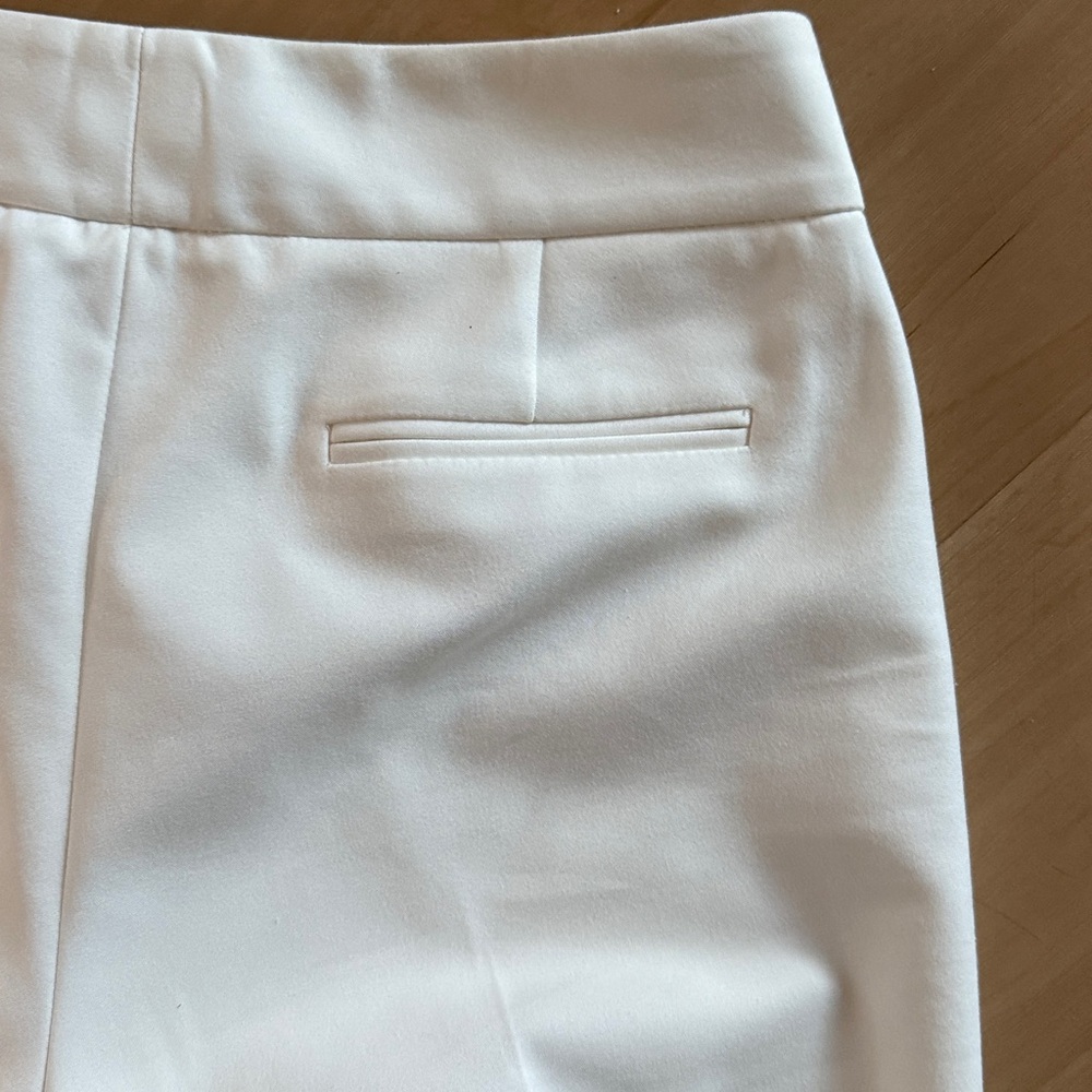 ANTONIO MELANI WHITE MAXINE FIT FLARED SHABBY CHIC DRESS PANTS SZ 2 BUSINESSWEAR - Picture 15 of 15